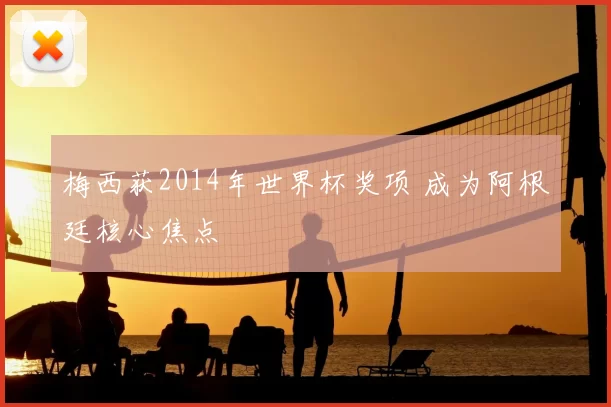 梅西获2014年世界杯奖项 成为阿根廷核心焦点